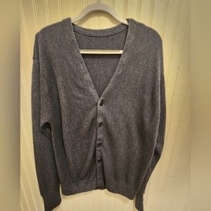 Men's Cardigan Large Blue Vintage